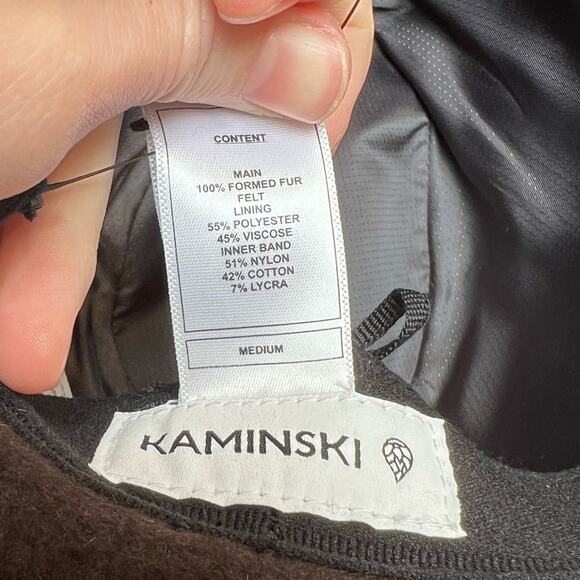 NWT Helen Kaminski Brown/Black Chesterfield/Charcoal Fedora Hat - Picture 7 of 9